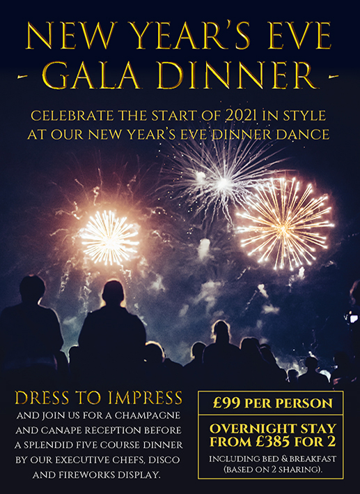 New Year's Eve 2020, Lynford Hall Hotel, Norfolk